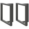 vidaXL Eettafelpoten 2 st T-vormig 80x35x(72-73) cm staal antraciet