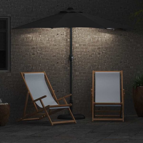 vidaXL Tuinparasol Antraciet 294 x 150 x 223 cm Stof