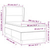 vidaXL Boxspring met matras fluweel roze 80x200 cm