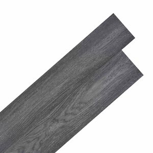 vidaXL Zelfklevende PVC Vloerplanken Zwart en Wit 30,5 x 61 cm 28 st