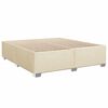 vidaXL Bedframe zonder matras stof cr&egrave;mekleurig 200x200 cm