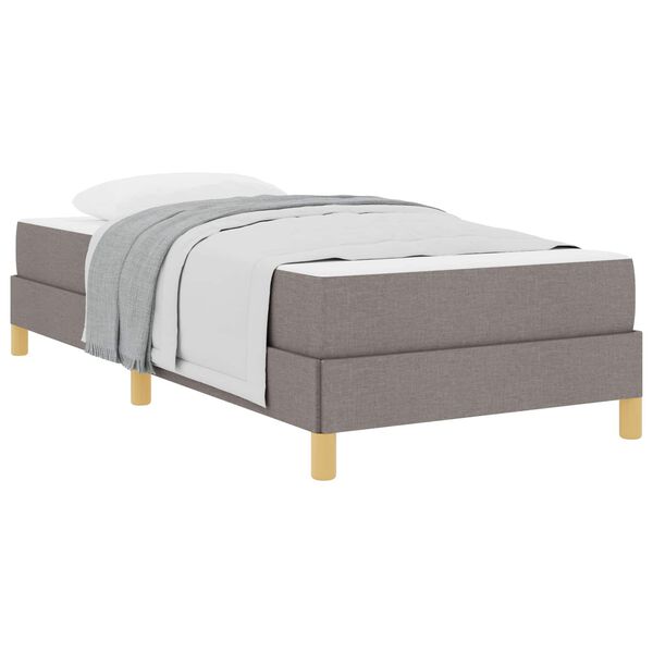 vidaXL Boxspringbed met matras Taupe 90 x 190 cm Stof