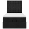 vidaXL Ottoman bed met matras 80x200cm stof zwart