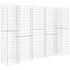 vidaXL Gabion plantenbak H-vormig 260x40x180 cm staaldraad