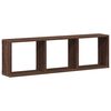 vidaXL Wandkast 100x16x30 cm bewerkt hout bruin eikenkleur