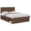 vidaXL Bedframe Bruin Eiken 140 x 200 cm Massief grenenhout
