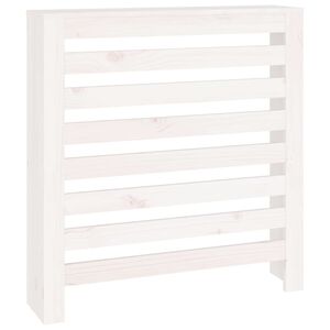 vidaXL Radiatorombouw 79,5x19x84 cm massief grenenhout wit