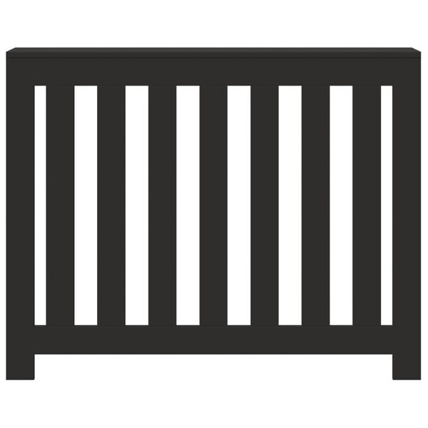 vidaXL Radiatorombouw 104x20x82 cm bewerkt hout zwart