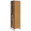 vidaXL Warderobe 2 pcs Oud Hout 50 x 50 x 200 cm Bewerkt hout