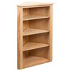 vidaXL Hoekkast 59x36x100 cm massief eikenhout