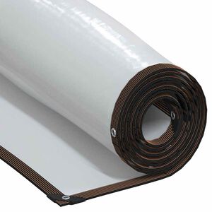 vidaXL Plantenafdekking met zeilringen 1x10 m polyethyleen