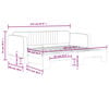 vidaXL Slaapbank met onderschuifbed 90x200 cm fluweel lichtgrijs