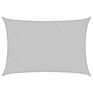 vidaXL Zonnezeil 3x2 m 100% polyester oxford lichtgrijs