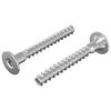 vidaXL Confirmatschroeven 2 st zilver &Oslash;5 x 40 mm Metaal