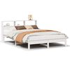 vidaXL Bedframe zonder matras massief grenenhout wit 140x200 cm