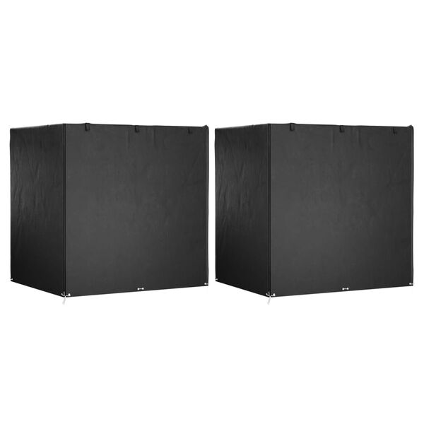 vidaXL Schommelbankhoezen 2 st met 12 oogjes 220x177x220 cm polyetheen