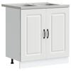 vidaXL Keukenkast Kalmar Wit 80 x 46 x 81,5 cm Bewerkt hout