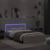 vidaXL Bedframe met hoofdeinde en LED wit 140x200 cm