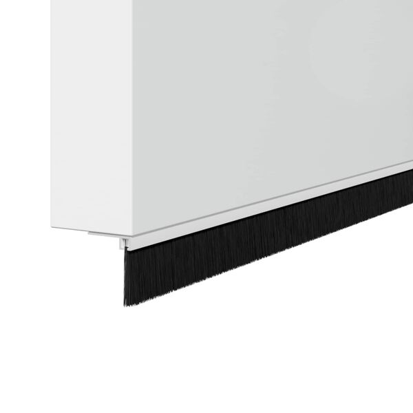 vidaXL Schroefbare Deurborstelafsluitingen 2 pcs Wit 100 cm