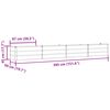 vidaXL Plantenbak Lichtgrijs 480 x 50 x 45 cm Gegalvaniseerd staal