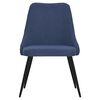 vidaXL Eetkamerstoelen 4 st stof blauw