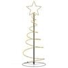 vidaXL LED-kerstboom 80 LEDs warm wit 120 cm