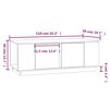 vidaXL Salontafel 110x50x40 cm massief grenenhout