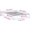 vidaXL Bedframe Bruin 140 x 220 cm Massief grenenhout