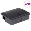 vidaXL Muizenvallen 20 st 13x10x4 cm zwart