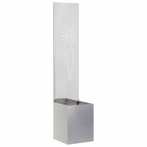 vidaXL Tuin Privacy Screen Zilver 32 x 32 x 150 cm Roestvrij staal