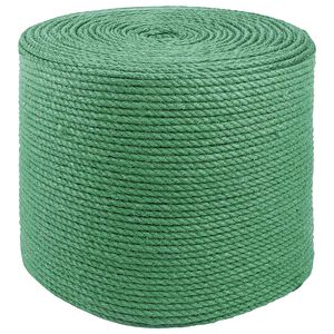 vidaXL Jute Touw 8 mm Groen 100% Tossa jute