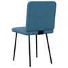 vidaXL Eetkamerstoelen 4 st fluweel blauw