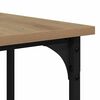 vidaXL Bureau Artisan Eiken 139 x 139 x 75 cm Bewerkt hout