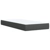 vidaXL Boxspring met matras stof donkergrijs 90x200 cm