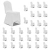 vidaXL Stoelhoezen stretch 30 st wit
