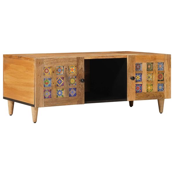 vidaXL Salontafel Naturel 100 x 54 x 40 cm Massief Mango Hout