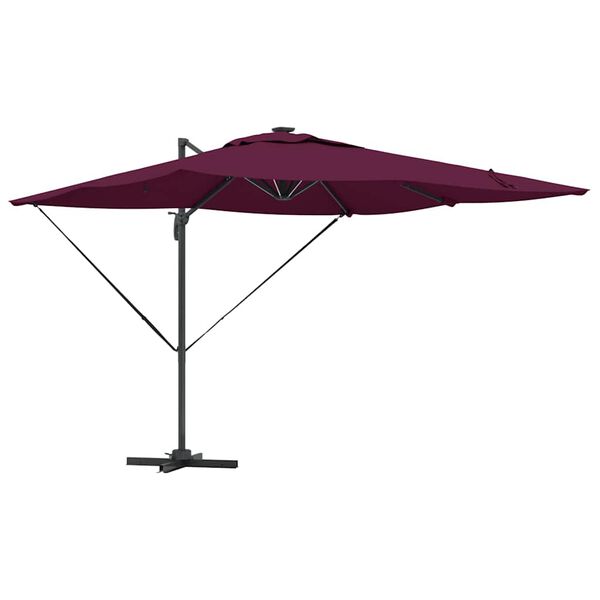 vidaXL Parasol Bordeaux Rood 286 x 284 x 270 cm Aluminium en Polyester