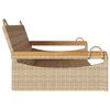 vidaXL Schommelbank 109x62x40 cm poly rattan beige