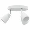 vidaXL Plafondspot met schijnwerpers Wit 19 x 19 x 14,5 cm Metaal