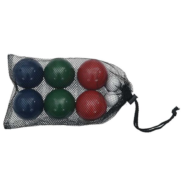 vidaXL 8-delige Jeu de boules ballenset en draagtas massief grenenhout