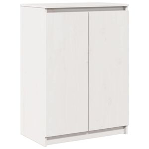 vidaXL Dressoir 60x36x84 cm massief grenenhout wit