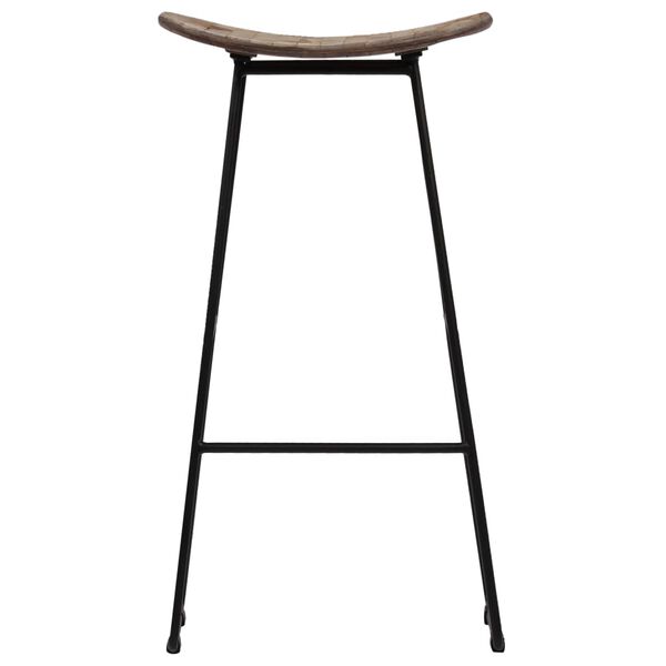 vidaXL Barstoelen 2 st gerecycled teakhout