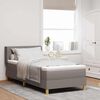 vidaXL Boxspringbed met matras Taupe 190 x 90 cm Polyester