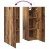 vidaXL Wand TV Kast Wandgemonteerd 4 pcs Oud Hout Bewerkt hout