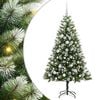 vidaXL Kunstmatige Scharnierende Kerstboom met Bedekte Sneeuw Warmwit