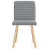 vidaXL Eetkamerstoelen 2 st stof lichtgrijs