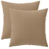 vidaXL Kussensloop 2 st HEERLEN Taupe 40 x 40 cm Polyester