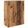 vidaXL Hoge kast met lade 2 pcs Oudhout Bewerkt hout