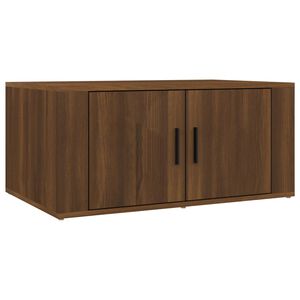 vidaXL Salontafel 80x50x36 cm bewerkt hout bruin eikenkleur
