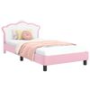 vidaXL Bedframe voor kinderen met hoofdbord Roze 80 x 200 cm PU
